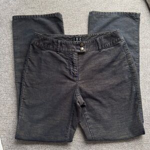 Y2K INC Black Straight-Leg Corduroy Pants